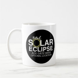 Eclipse太陽のの合計 – 2024またはカスタム日付 コーヒーマグカップ