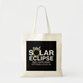 Eclipse太陽のの合計 – 2024またはカスタム日付 トートバッグ (正面)