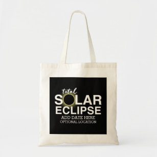 Eclipse太陽のの合計 – 2024またはカスタム日付 トートバッグ