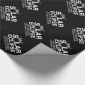 Eclipse太陽のの合計 – 2024またはカスタム日付 ラッピングペーパー (角)