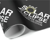 Eclipse太陽のの合計 – 2024またはカスタム日付 ラッピングペーパー (ロールコーナー)