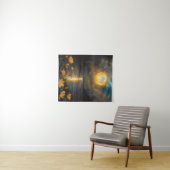 Eclipse太陽のの絵画花のある湖 タペストリー (インサイチュ(横))