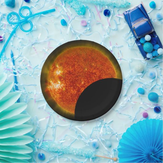 Eclipse太陽のの進行中 ペーパープレート (パーティー)