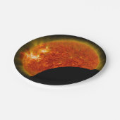 Eclipse太陽のの進行中 ペーパープレート (アングル)