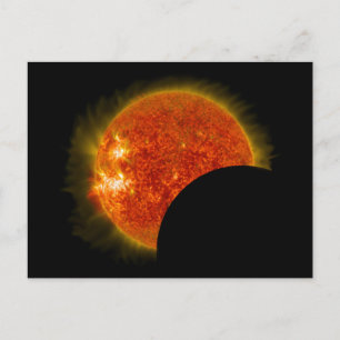 Eclipse太陽のの進行中 ポストカード