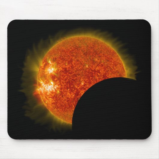Eclipse太陽のの進行中 マウスパッド (正面)