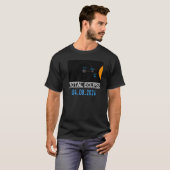 Eclipse太陽のは教育天文学も説明した Tシャツ (正面フル)