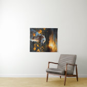 Eclipse太陽のゴールデンレトリエバーレイクフラワーズ タペストリー (インサイチュ(横))