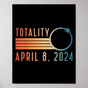 Eclipse太陽のシャツ2024年4月8日トータリティ太陽のEc ポスター