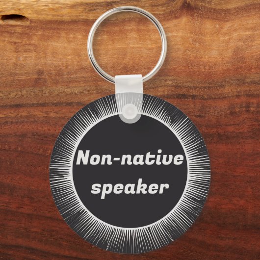 Eclipse太陽の先住民英国際的語旅行 キーホルダー (正面)