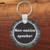 Eclipse太陽の先住民英国際的語旅行 キーホルダー (正面)