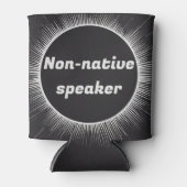 Eclipse太陽の先住民英国際的語旅行 缶クーラー (正面)