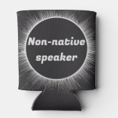 Eclipse太陽の先住民英国際的語旅行 缶クーラー (裏面)