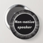 Eclipse太陽の先住民英国際的語旅行 缶バッジ (正面&裏面)