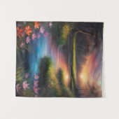 Eclipse太陽の春ワイルドフラワーストリームサンスカイ タペストリー (正面(横))