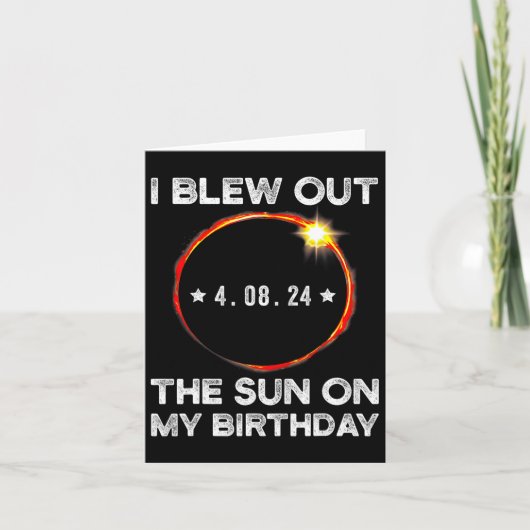 Eclipse太陽の誕生日吹I Out The Sun On My Bi カード (正面)
