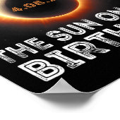 Eclipse太陽の誕生日吹I Out The Sun On My Bi ポスター (角)