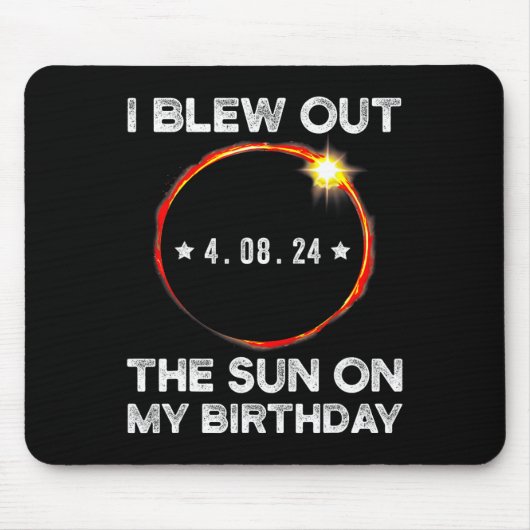 Eclipse太陽の誕生日吹I Out The Sun On My Bi マウスパッド (正面)