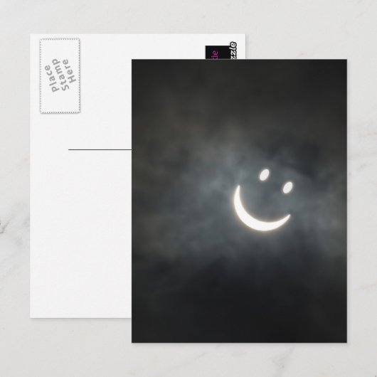 Eclipse太陽の顔 ポストカード (正面/裏面)