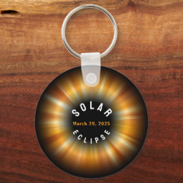 Eclipse太陽の Americanイベント3/29/2025名前をカスタムする キーホルダー
