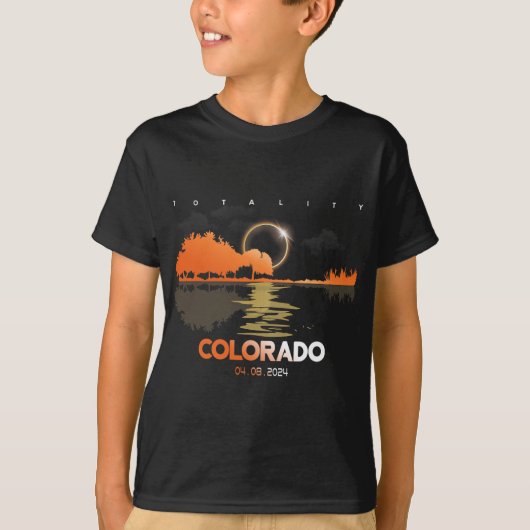 Eclipse太陽の Coloradoギター全体 Tシャツ (正面)
