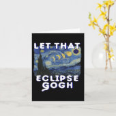 Eclipse太陽の Shirt記念ファン・ゴッホ・ジョーク カード (黄色い花)