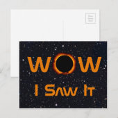 Eclipse太陽の WOWを見た ポストカード (正面/裏面)