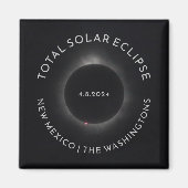 Eclipse磁太陽の石の総カスタム文字写真 マグネット (正面)