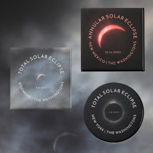 Eclipse磁太陽の石の総カスタム文字写真 マグネット