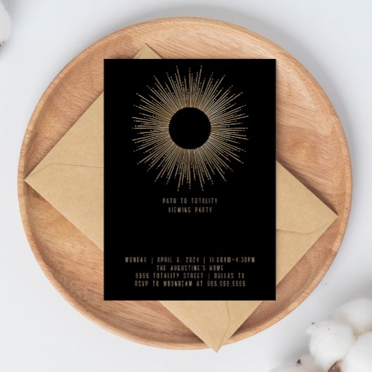 Eclipse表示パーティの招待状 招待状