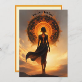 Eclipse表示太陽のパーティー完全にスタイル化さカスタムれた 招待状