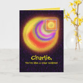 Eclipse誕生日カード カード (黄色い花)