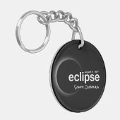 Eclipse 太陽の 2017の合計 – サウスカロライナ キーホルダー (正面左)