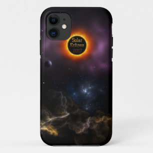 Eclipse 太陽の 2017星雲開花 iPhone 11 ケース