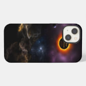Eclipse 太陽の 2017星雲開花 iPhoneケース (裏面横)