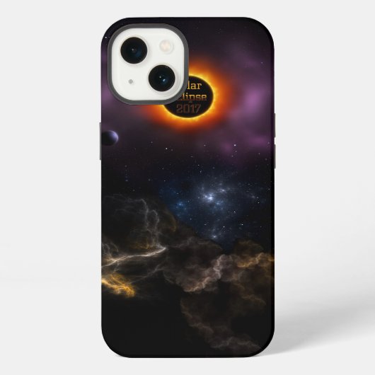 Eclipse 太陽の 2017星雲開花 iPhoneケース (裏面)