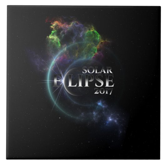 Eclipse 太陽の 2017 タイル (正面)