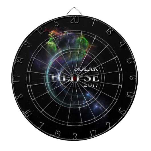 Eclipse 太陽の 2017 ダーツボード (正面)