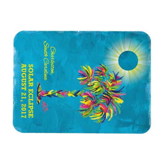 Eclipse 太陽の 2017 マグネット (横)