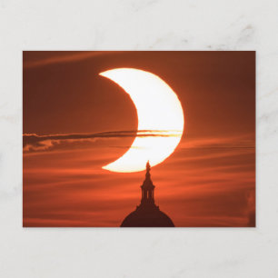 Eclipse 太陽の 2021キャプション付きポストカード ポストカード