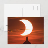 Eclipse 太陽の 2021キャプション付きポストカード ポストカード (正面/裏面)