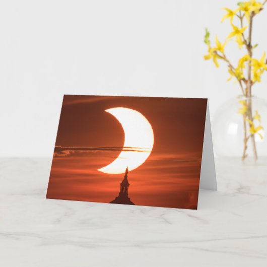 Eclipse 太陽の 2021 カード (黄色い花)