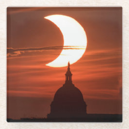 Eclipse 太陽の 2021 ガラスコースター