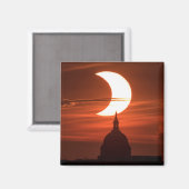Eclipse 太陽の 2021 マグネット (正面/裏面)