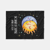 Eclipse 太陽の 2024かわいい太陽のEclipse子供たちGi フリースブランケット (正面(横))
