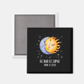 Eclipse 太陽の 2024かわいい太陽のEclipse子供たちGi マグネット (正面/裏面)
