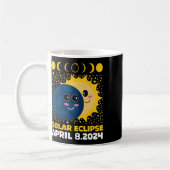 Eclipse 太陽の 2024かわいい子供たち幼児ボーイトタルEcl コーヒーマグカップ (左)