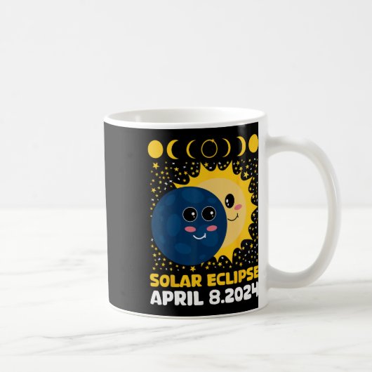 Eclipse 太陽の 2024かわいい子供たち幼児ボーイトタルEcl コーヒーマグカップ (右)