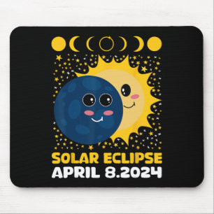 Eclipse 太陽の 2024かわいい子供たち幼児ボーイトタルEcl マウスパッド