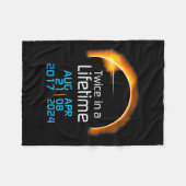 Eclipse 太陽の 2024かわいいEclipseキッズ太陽の幼児 フリースブランケット (正面(横))